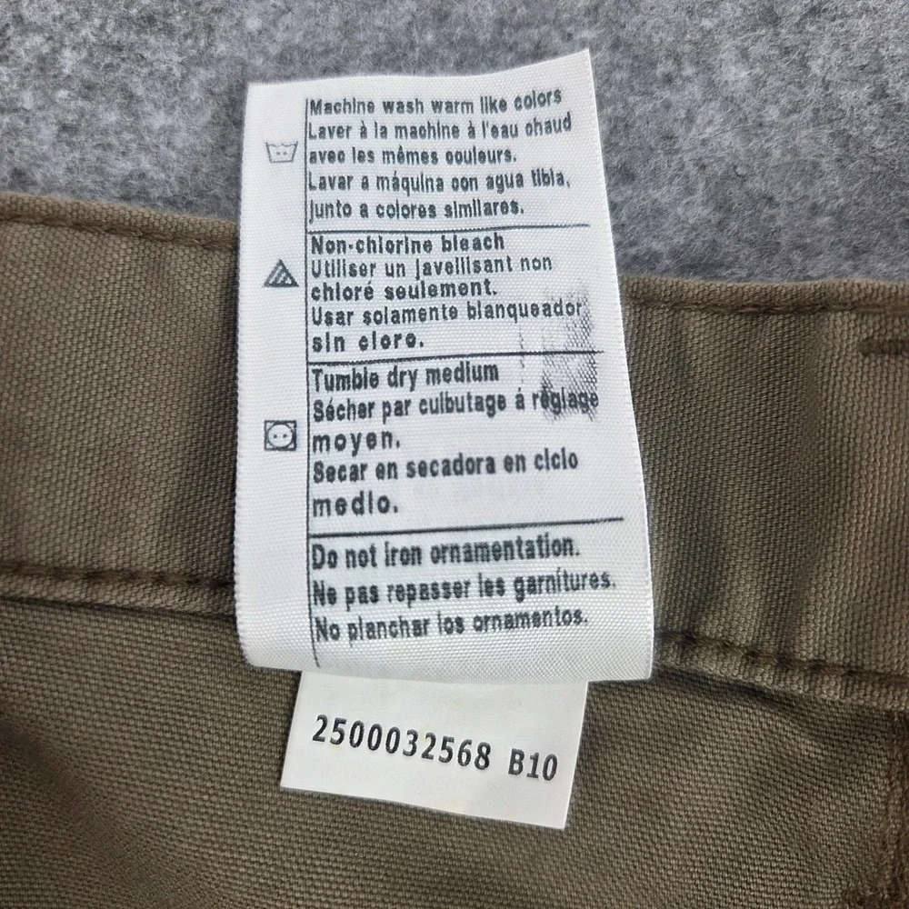 Carhartt Mens B147 LBR Canvas Carpenter Shorts Brown Original Fit 40